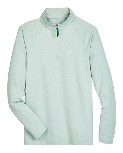 Devon & Jones Men's CrownLux Performance® Clubhouse Micro-Stripe Quarter-Zip Pullover - Image 3