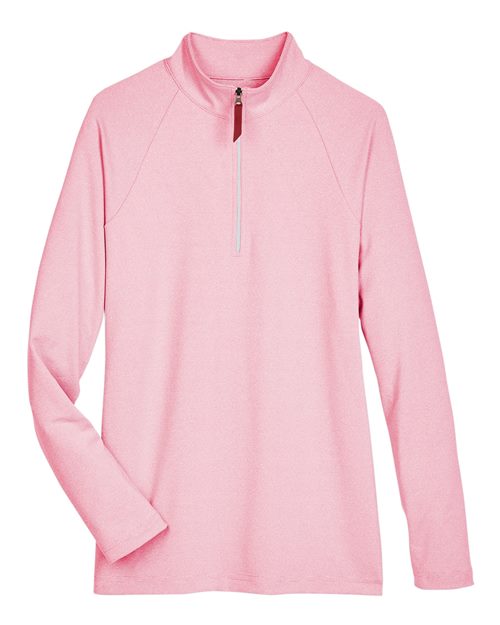 Devon & Jones Women's CrownLux Performance® Clubhouse Micro-Stripe Quarter-Zip Pullover - Image 6