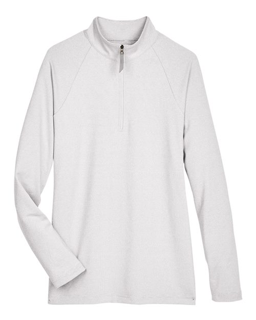 Devon & Jones Women's CrownLux Performance® Clubhouse Micro-Stripe Quarter-Zip Pullover - Image 7