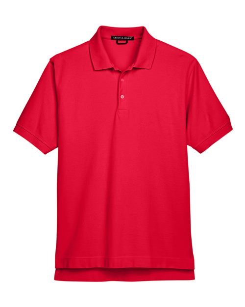 Devon & Jones Men's Pima Piqué Polo - Image 8