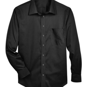 Devon & Jones Men's Crown Collection® Solid Stretch Twill Woven Dress Shirt