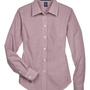 Devon & Jones Women's Crown Collection® Gingham Check Woven Dress Shirt