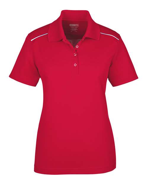 CORE365 Women's Radiant Performance Piqué Polo with Reflective Piping - Image 4