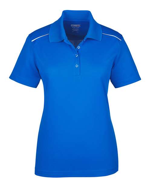CORE365 Women's Radiant Performance Piqué Polo with Reflective Piping - Image 6