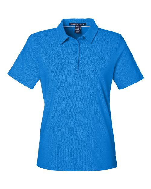 Devon & Jones Women's Crownlux Performance® Geo Polo - Image 3