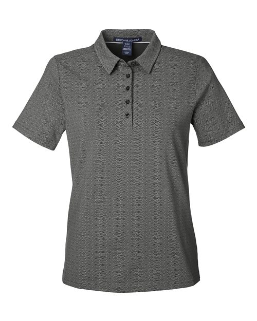 Devon & Jones Women's Crownlux Performance® Geo Polo - Image 4