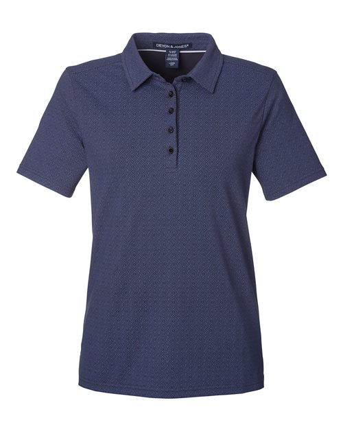 Devon & Jones Women's Crownlux Performance® Geo Polo - Image 5