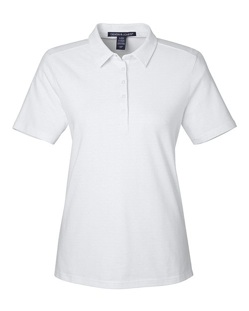 Devon & Jones Women's Crownlux Performance® Geo Polo - Image 6