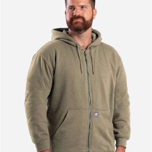 Berne Apparel Men's Tall Heritage Thermal-Lined Full-Zip Hooded Sweatshirt