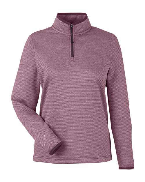 CORE365 Women's Venture Heathered Stripe Quarter-Zip Pullover - Image 3