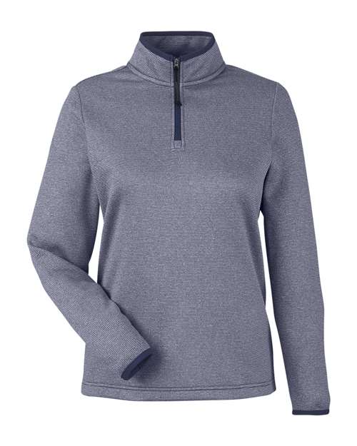 CORE365 Women's Venture Heathered Stripe Quarter-Zip Pullover - Image 4