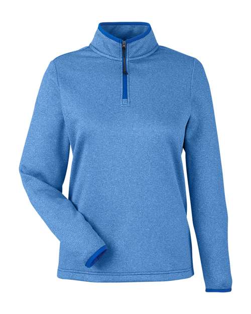 CORE365 Women's Venture Heathered Stripe Quarter-Zip Pullover - Image 5