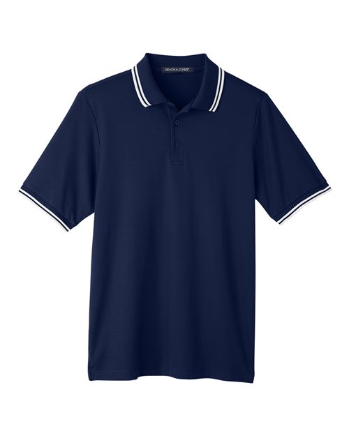 Devon & Jones Men's CrownLux Performance® Plaited Tipped Polo - Image 6