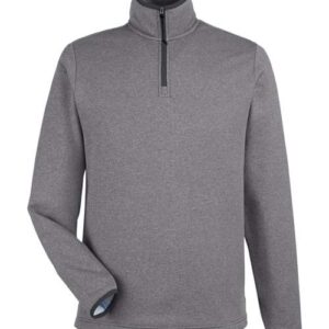 CORE365 Men's Venture Heathered Stripe Quarter-Zip Pullover