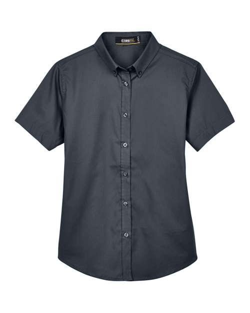 CORE365 Women's Optimum Short Sleeve Twill Shirt - Image 3