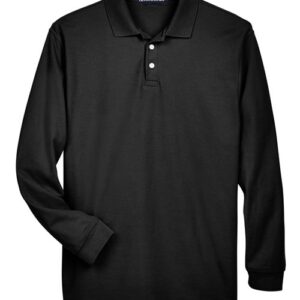 Devon & Jones Men's Pima Piqué Long Sleeve Polo