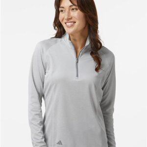 Adidas A594 - Women's Space Dyed Quarter-Zip Pullover
