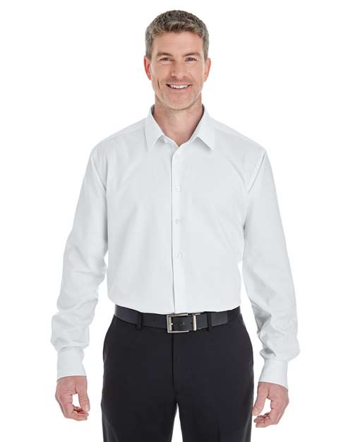 Devon & Jones Men's Crown Collection® Royal Dobby Dress Shirt - Image 4