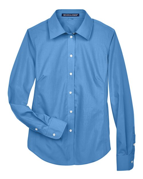 Devon & Jones Women's Crown Collection® Broadcloth Woven Dress Shirt - Image 4
