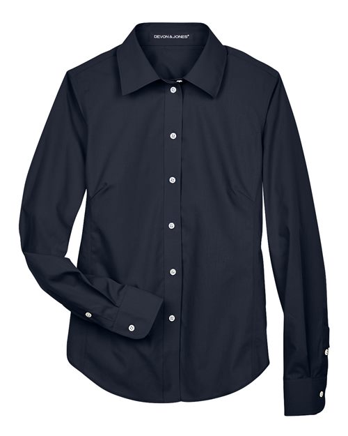 Devon & Jones Women's Crown Collection® Broadcloth Woven Dress Shirt - Image 5