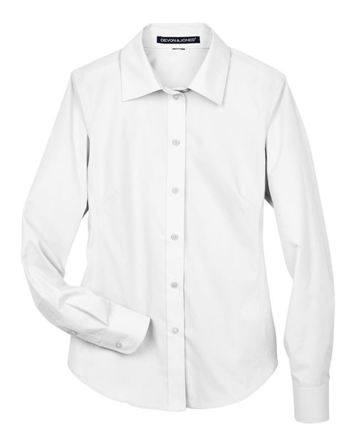 Devon & Jones Women's Crown Collection® Broadcloth Woven Dress Shirt - Image 7