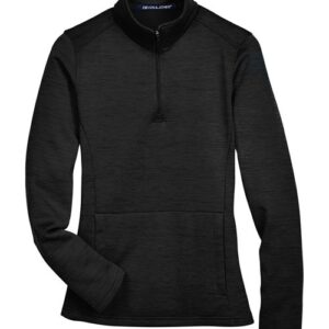 Devon & Jones Women's Newbury Mélange Fleece Quarter-Zip Pullover