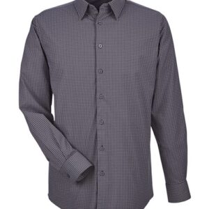 Devon & Jones Men's CrownLux Performance® Tonal Mini Check Woven Dress Shirt