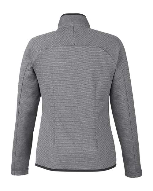 CORE365 Women's Venture Heathered Stripe Full-Zip Jacket - Image 2