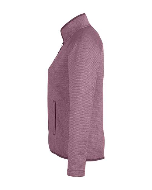 CORE365 Women's Venture Heathered Stripe Full-Zip Jacket - Image 9