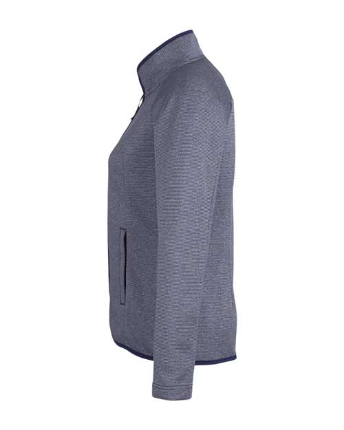 CORE365 Women's Venture Heathered Stripe Full-Zip Jacket - Image 15