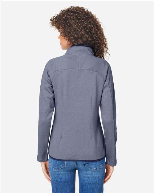 CORE365 Women's Venture Heathered Stripe Full-Zip Jacket - Image 18