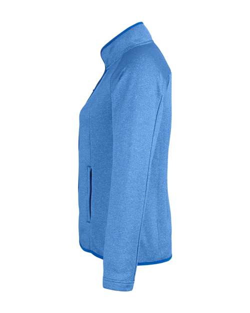 CORE365 Women's Venture Heathered Stripe Full-Zip Jacket - Image 21