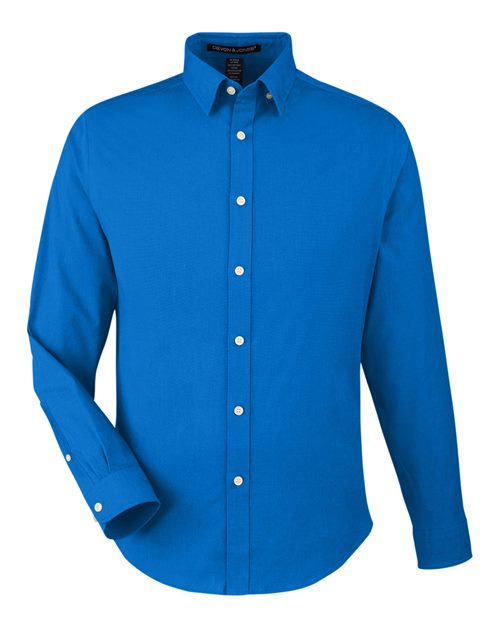 Devon & Jones Men's CrownLux Performance® Spencer Poplin Dress Shirt - Image 3