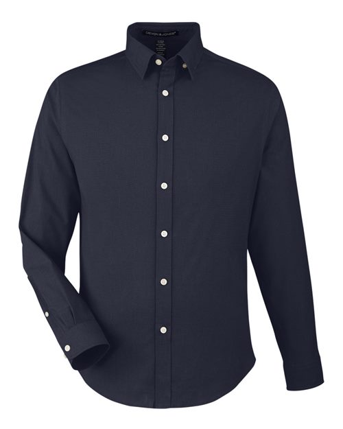 Devon & Jones Men's CrownLux Performance® Spencer Poplin Dress Shirt - Image 6