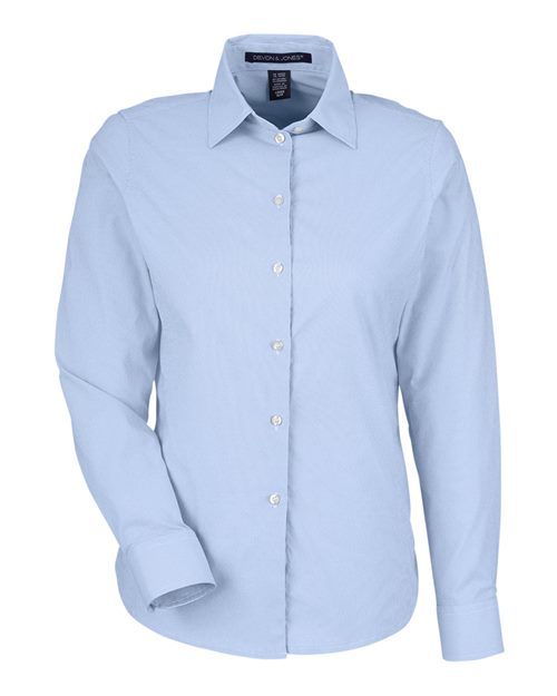 Devon & Jones Women's CrownLux Performance® Microstripe Dress Shirt