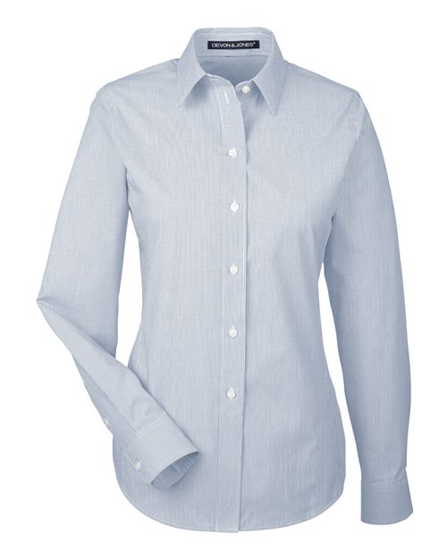 Devon & Jones Women's Crown Collection® Striped Woven Dress Shirt - Image 3