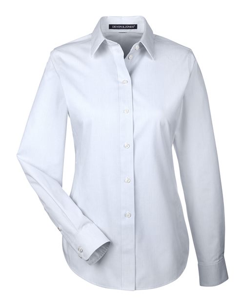 Devon & Jones Women's Crown Collection® Striped Woven Dress Shirt - Image 5