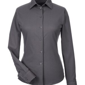 Devon & Jones Women's CrownLux Performance® Tonal Mini Check Woven Dress Shirt