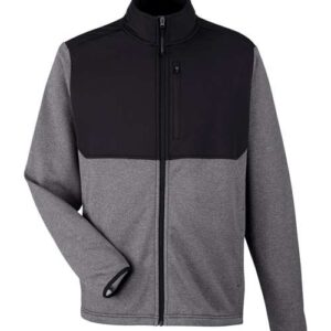 CORE365 Men's Venture Heathered Stripe Hybrid Jacket