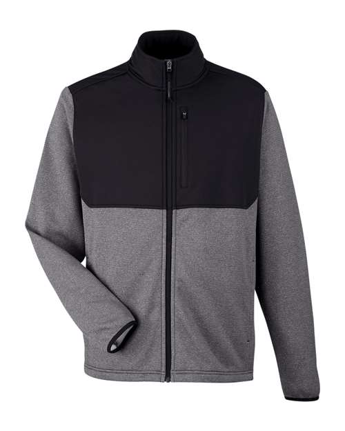 CORE365 Men's Venture Heathered Stripe Hybrid Jacket