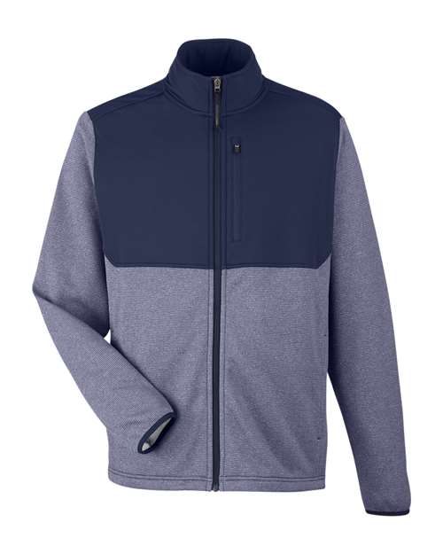 CORE365 Men's Venture Heathered Stripe Hybrid Jacket - Image 3