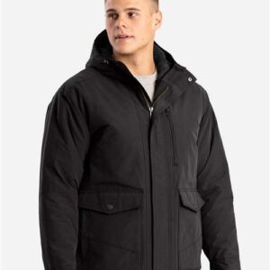 Berne Apparel Men's Highland Quilt-Lined Micro-Duck Hooded Jacket