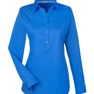 Devon & Jones Women's Perfect Fit™ Half-Placket Tunic Dress Shirt
