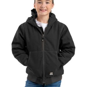 Berne Apparel Youth Highland Softstone Duck Hooded Jacket