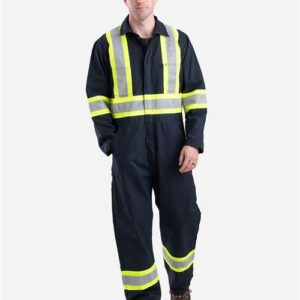 Berne Apparel Men's Safety Striped Unlined Coverall