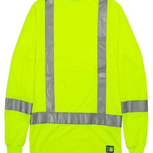 Berne Apparel Men's Tall Hi-Vis Class 3 Performance T-Shirt