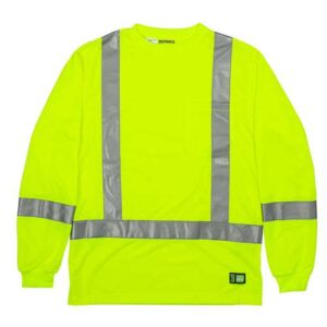 Berne Apparel Men's Hi-Vis Class 3 Performance Pocket T-Shirt