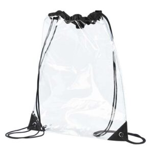 BAGedge PVC Clear Drawstring Bag