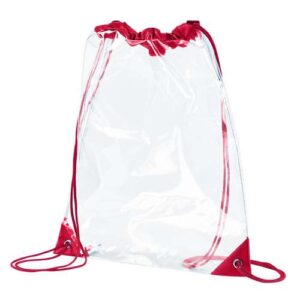 BAGedge PVC Clear Drawstring Bag