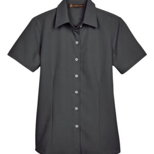 Harriton Women's Barbados Textured Camp Shirt